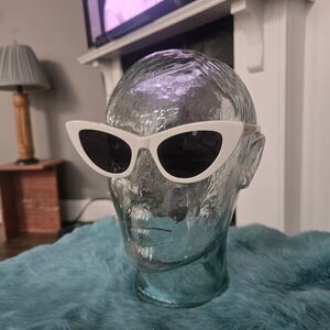 White Cat Eye Sunglasses